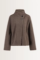 Reversible jas met teddy & faux leather MAURA