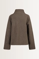 Reversible jas met teddy & faux leather MAURA