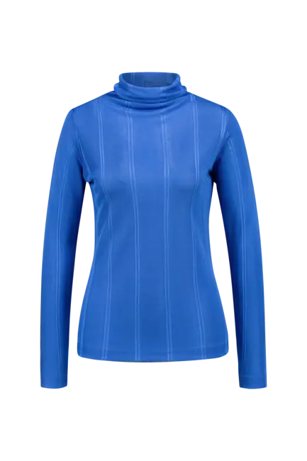Rib top met col