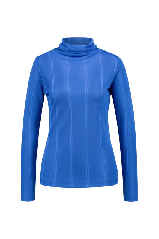 Rib top met col