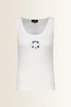 Rib top met strassdetail Monari