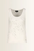 Rib top met strassdetails Monari