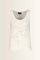 Rib top met strassdetails Monari