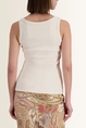 Rib top met strassdetails Monari