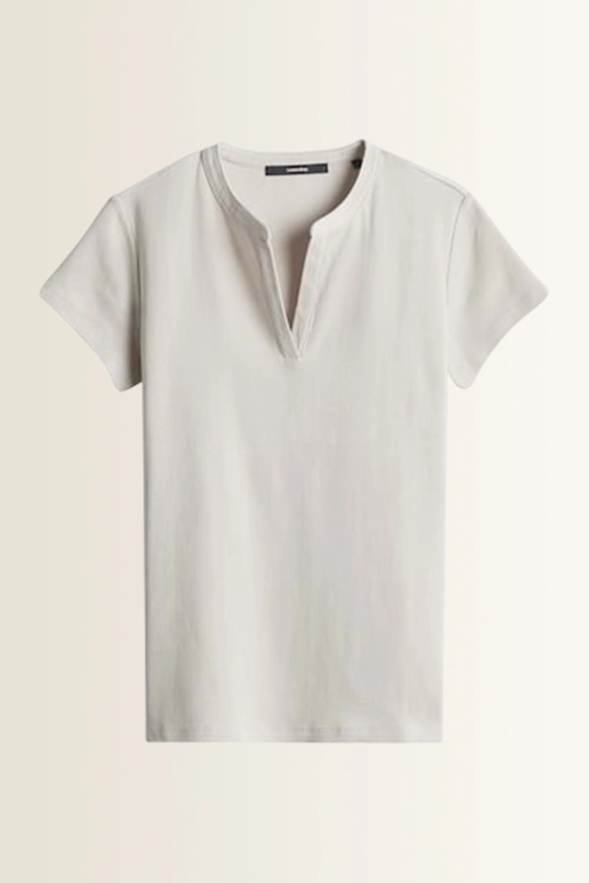 Rib top met V-hals Kleoh detail Someday