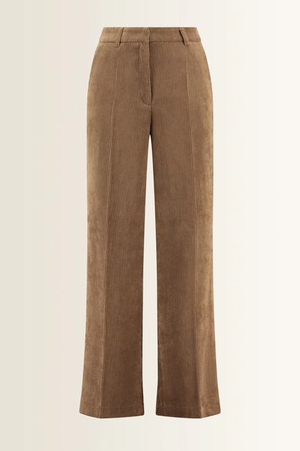 Ribcord pantalon met wijde pijp Alexis Cambio