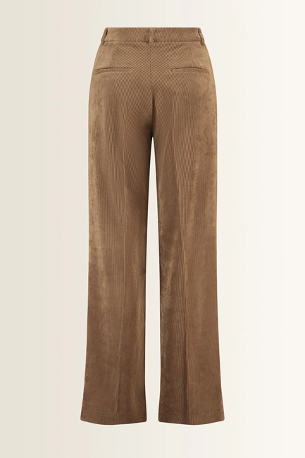 Ribcord pantalon met wijde pijp Alexis Cambio