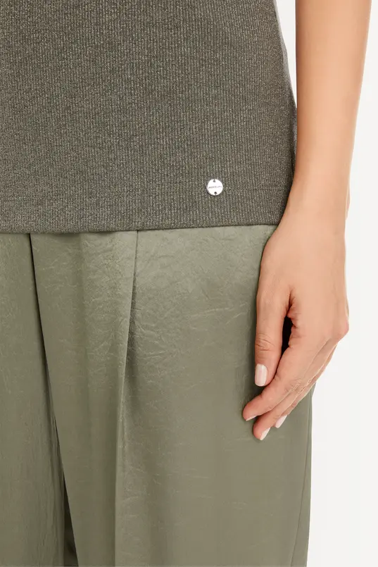 Ribgebreid T-shirt met lurex Marc Cain