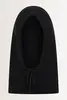 Ribgebreide cashmere balaclava