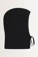 Ribgebreide cashmere balaclava