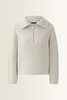 Ribgebreide pullover met troyerkraag OUI