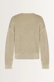 Ribgebreide pullover veterdetail