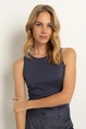 Ribgebreide tanktop