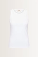 Ribgebreide tanktop