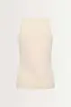 Ribgebreide tanktop