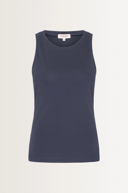 Ribgebreide tanktop