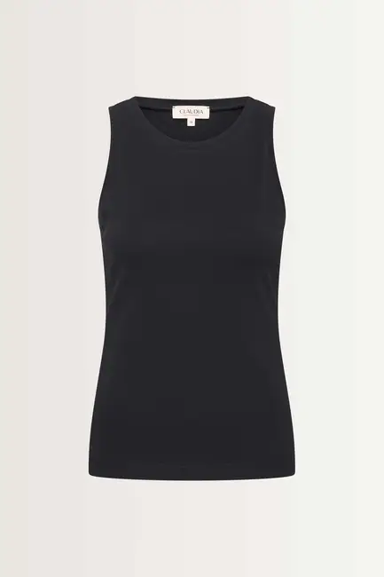 Ribgebreide tanktop