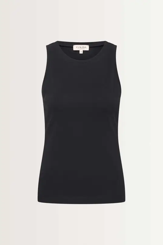 Ribgebreide tanktop