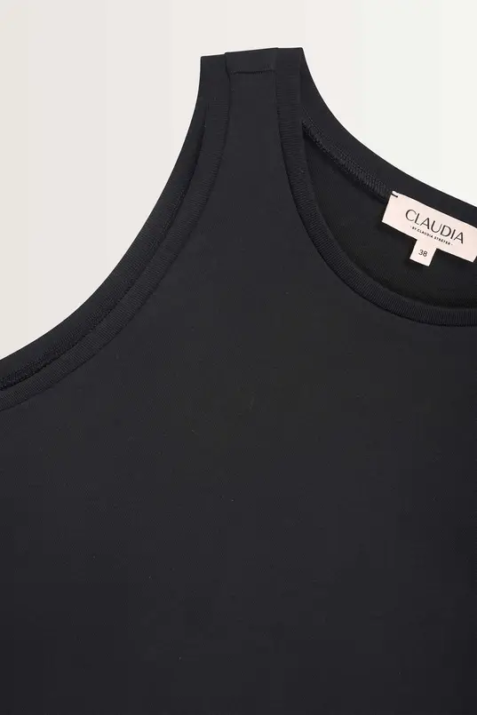 Ribgebreide tanktop