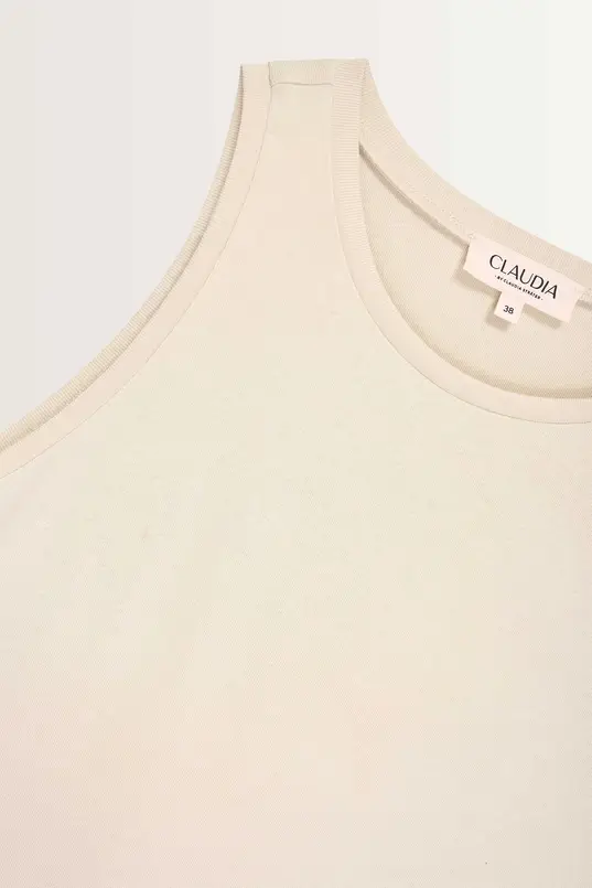 Ribgebreide tanktop