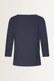 Ribgebreide top met splitdetails