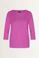 Ribgebreide top met splitdetails