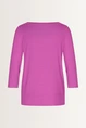 Ribgebreide top met splitdetails