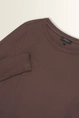 Ribjersey top met boothals