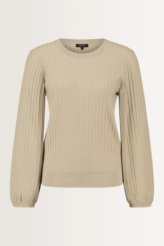 Ribtrui met lurex glans