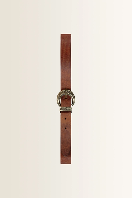 Riem met reliëfgesp