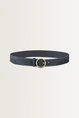 Riem met vintage metalen gesp