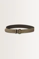 Riem met vintage metalen gesp