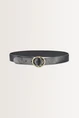 Riem met vintage metalen gesp