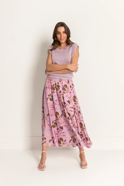 Rok botanische print