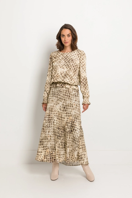 Rok met slangenprint