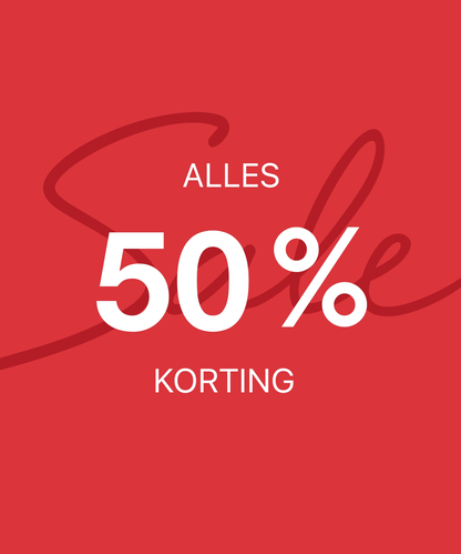 SALE: ALLES TOT 50%
