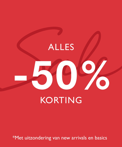 SALE: ALLES TOT 50%