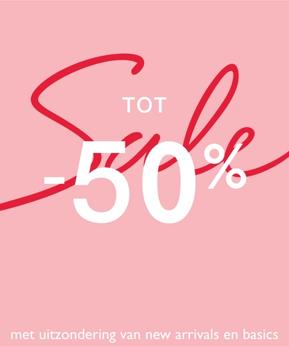 SALE: TOT 50% KORTING