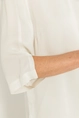 Satijnachtige blouse met driekwartmouwen