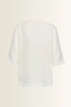 Satijnachtige blouse met driekwartmouwen