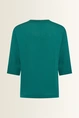 Satijnachtige blouse met driekwartmouwen