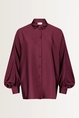 Satijnen blouse met ballonmouwen Vera Mont