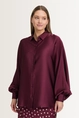 Satijnen blouse met ballonmouwen Vera Mont
