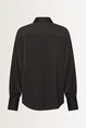 Satijnen blouse met ballonmouwen