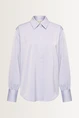 Satijnen blouse met ballonmouwen
