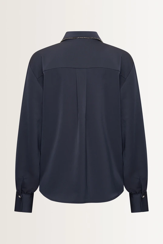 Satijnen blouse met beading
