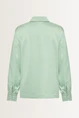 Satijnen blouse met klepzakken