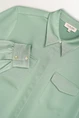 Satijnen blouse met klepzakken