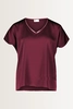 Satijnen blouse met korte mouwen Vera Mont
