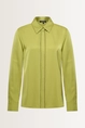 Satijnen blouse met sierbies